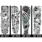 Waterproof Temporary Full Arm Totem Tattoo Sticker