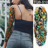 Waterproof Temporary Full Arm Totem Tattoo Sticker