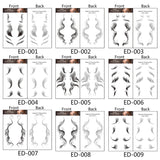 Hair Edges Tattoo Sticker Baby Hair Fake Hairline Temporary Tattoo Sticker Waterproof Lasting Curly Hair DIY Tool