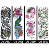 Waterproof Temporary Full Arm Totem Tattoo Sticker