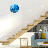 Glow in The Dark Wall Stickers Luminous Stars Round Dot Moon Galaxy Wall Stickers Home Decor