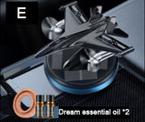 Car Aromatherapy Solar Combat Airplane Model Rotating Air Freshener Dashboard Perfume Car Car Diffuser Perfume Car Decoration