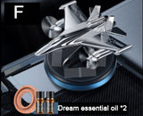 Car Aromatherapy Solar Combat Airplane Model Rotating Air Freshener Dashboard Perfume Car Car Diffuser Perfume Car Decoration