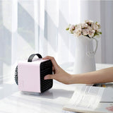 Mini Handheld Air Conditioner Negative Ion Air Cooler Fan Humidifier With LED Light