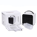 Mini Handheld Air Conditioner Negative Ion Air Cooler Fan Humidifier With LED Light