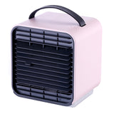 Mini Handheld Air Conditioner Negative Ion Air Cooler Fan Humidifier With LED Light