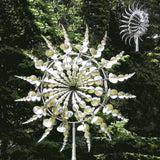 Wind Powered Kinetic Sculpture Magical Metal Windmill