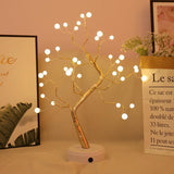 LED Night Light Mini Christmas Tree Copper Wire Garland Lamp