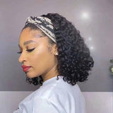 Natural Curly Headband Wig