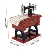 Sewing Music Box Vintage Music Box Mini Sewing Machine Gift Table Decor
