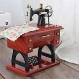Sewing Music Box Vintage Music Box Mini Sewing Machine Gift Table Decor
