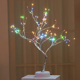 LED Night Light Mini Christmas Tree Copper Wire Garland Lamp