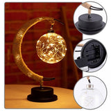 The Enchanted Lunar Lamp Handmade Hemp Rope LED Night Light