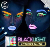 BlackLight Neon Glitter Eyeshadow Palette (24 Colors)