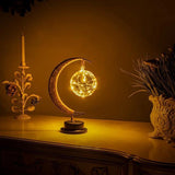 The Enchanted Lunar Lamp Handmade Hemp Rope LED Night Light