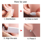 4 Pack Self Ear Piercing Kit Tool Disposable Sterile Painless Piercer Tool