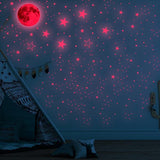 1049Pcs Glow in The Dark Wall Stickers Luminous Moon Stars Kids Wall Stickers Home Decor