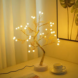 LED Night Light Mini Christmas Tree Copper Wire Garland Lamp
