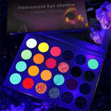 BlackLight Neon Glitter Eyeshadow Palette (24 Colors)