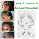 Hair Edges Tattoo Sticker Baby Hair Fake Hairline Temporary Tattoo Sticker Waterproof Lasting Curly Hair DIY Tool