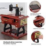 Sewing Music Box Vintage Music Box Mini Sewing Machine Gift Table Decor