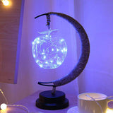 The Enchanted Lunar Lamp Handmade Hemp Rope LED Night Light