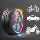 2PCS Car Wheel LED Light Bike Flash Neon Light