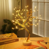 LED Night Light Mini Christmas Tree Copper Wire Garland Lamp