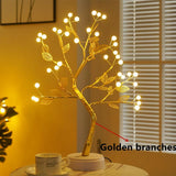 LED Night Light Mini Christmas Tree Copper Wire Garland Lamp