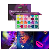 BlackLight Neon Glitter Eyeshadow Palette (24 Colors)