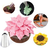 Cake Decor Russian Nozzles Stainless Steel Flower Cream Pastry Tips