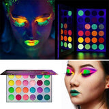 BlackLight Neon Glitter Eyeshadow Palette (24 Colors)