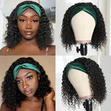 Natural Curly Headband Wig