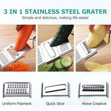 Multi-purpose Vegetable Slicer Stainless Steel Grater