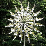 Wind Powered Kinetic Sculpture Magical Metal Windmill